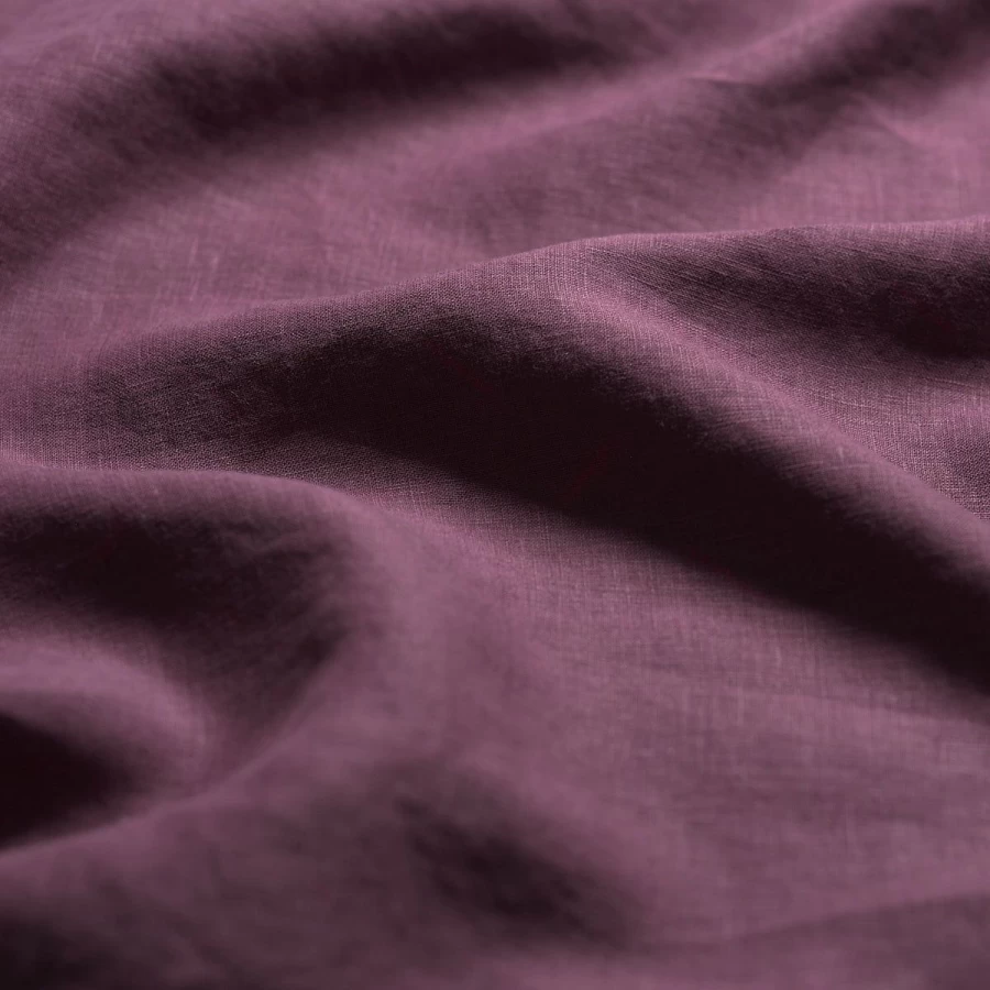Piglet in Bed 100% Linen Fitted Sheet – Berry – Breathable & Soft Bedding