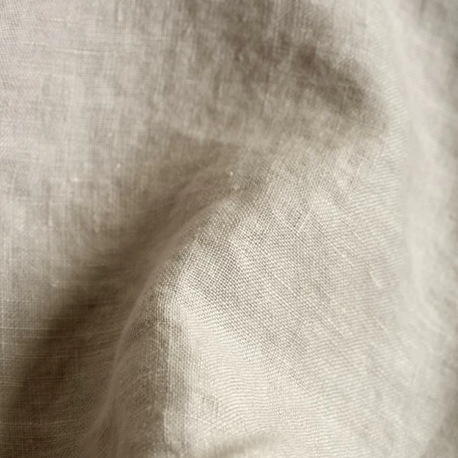 Piglet in Bed 100% Organic Oatmeal Linen Fitted Sheet – Breathable & Wrinkle-Resistant Bedding