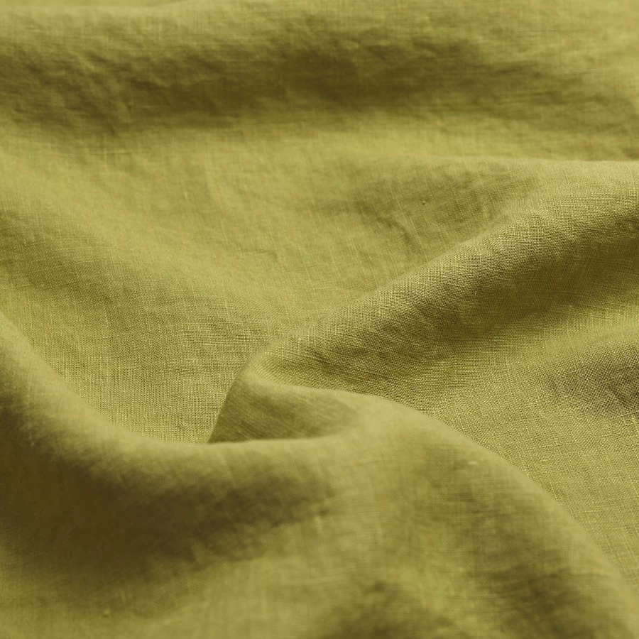 Piglet in Bed 100% Organic Linen Flat Sheet – Botanical Green – Breathable & Sustainable Bedding