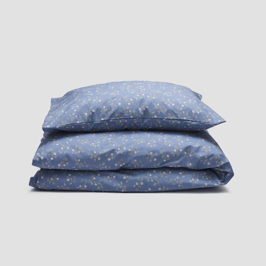Piglet in Bed Iris Kids Floral Cotton Bedding Set - Soft, Breathable & Stylish Nursery Collection