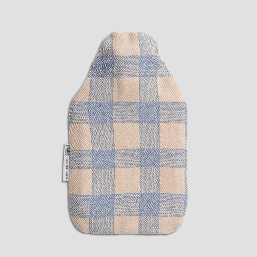 Piglet in Bed Blue Jay Merino Wool Hot Water Bottle - Cozy & Natural Warmth for Comfort