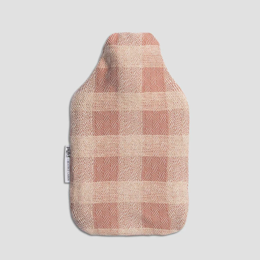 Piglet in Bed Merino Wool Hot Water Bottle - Cozy Tawny Brown Warm Comfort for Winter