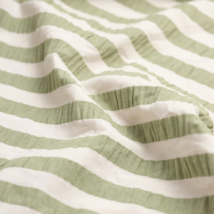 Piglet in Bed 100% Cotton Seersucker Stripe Pillowcases (Pair) - Breathable & Soft Pillow Covers
