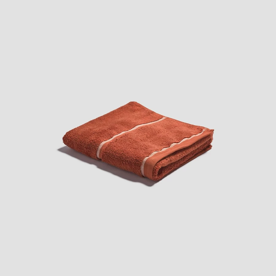 Piglet in Bed Natural Cinnamon Brown Bath Mat - Organic Cotton Non-Slip Bathroom Rug