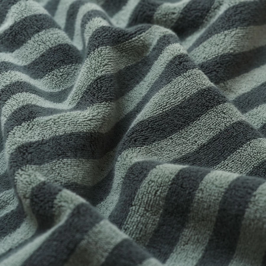 Piglet in Bed Pine Green Pembroke Stripe Organic Cotton Bath Mat – Soft & Absorbent