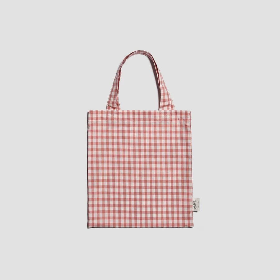 Piglet in Bed Red Dune Kids Gingham Cotton Bedding Set - Soft & Stylish Children's Bed Sheets
