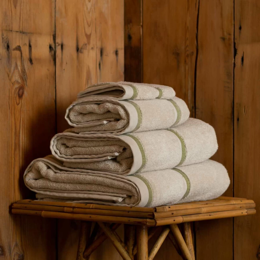"Piglet in Bed 100% Organic Cotton Birch Towels – Soft, Eco-Friendly Bath & Beach Towels"