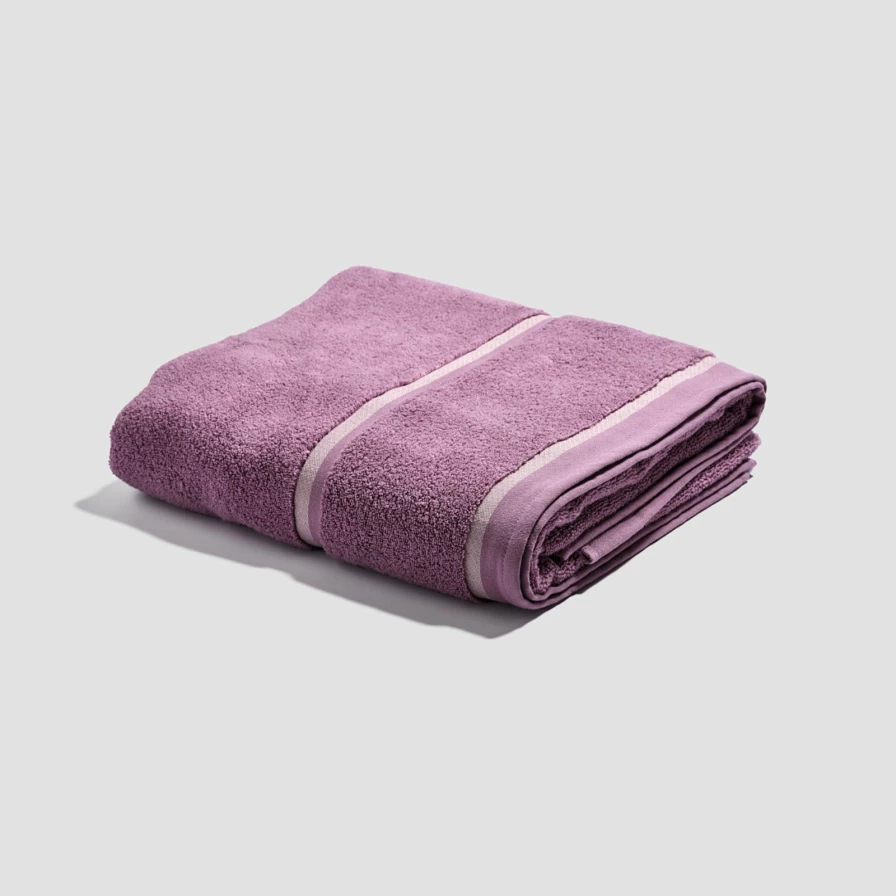 Piglet in Bed Organic Cotton Orchid Bath Sheet – Luxurious, Eco-Friendly, Super Absorbent Towel