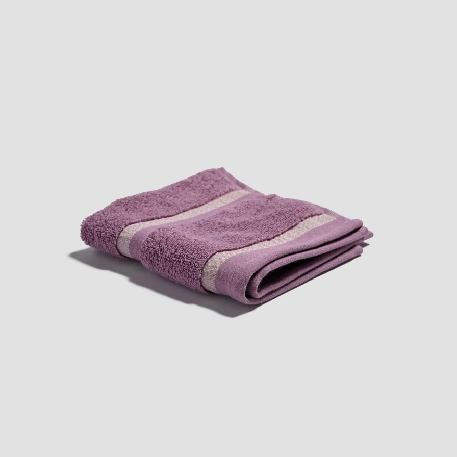 Piglet in Bed Organic Cotton Orchid Face Cloth for Gentle Skincare & Makeup Removal