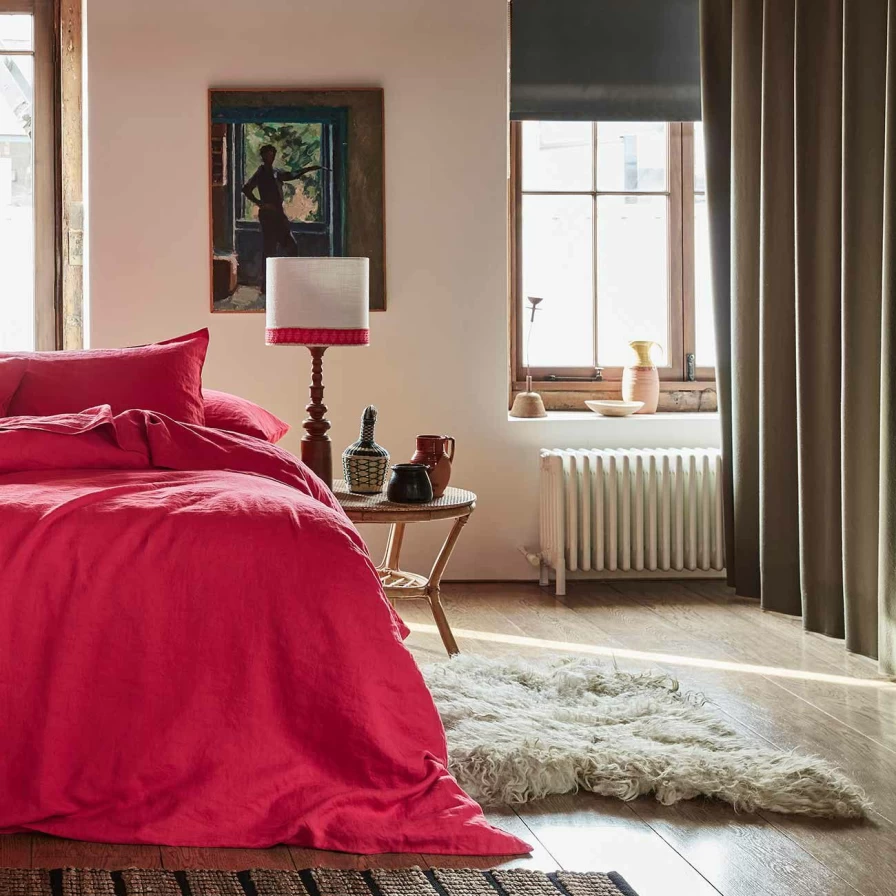 Piglet in Bed Arthur Handmade 100% Wool Felted Rug – Natural & Eco-Friendly