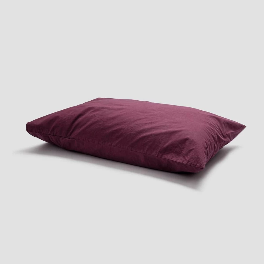 Piglet in Bed Washed Mulberry Percale Cotton Pillowcase Pair - Soft & Breathable Pillow Covers