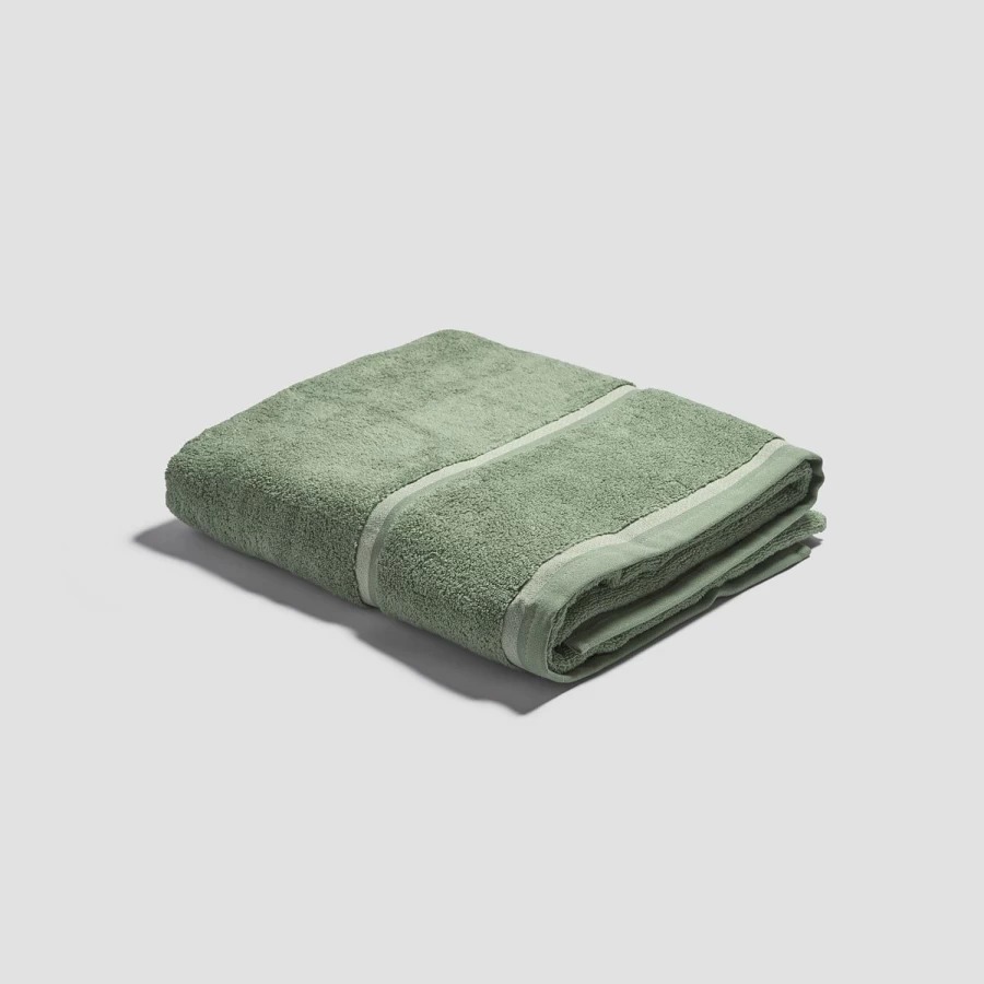 Piglet in Bed Organic Cotton Meadow Green Bath Sheet – Eco-Friendly Luxury Towel