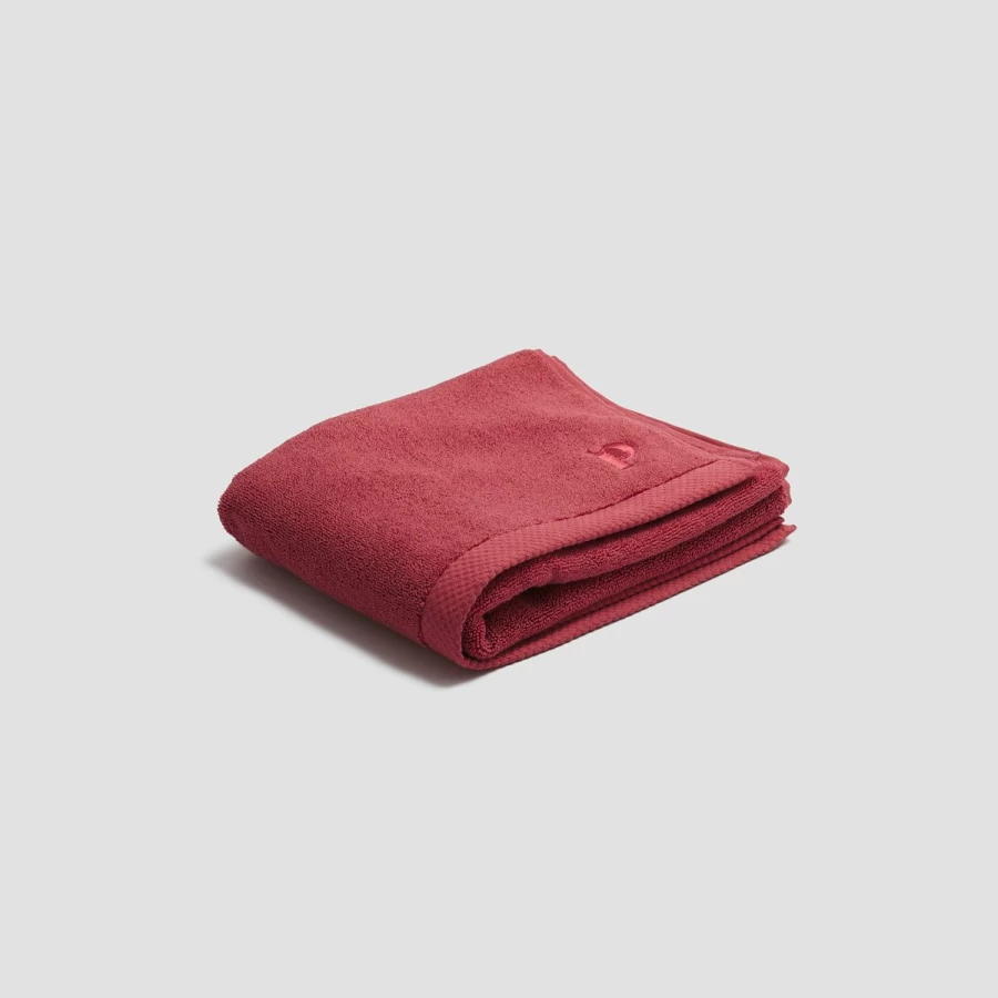 Piglet in Bed Mineral Red Organic Cotton Bath Mat – Eco-Friendly, Soft & Absorbent