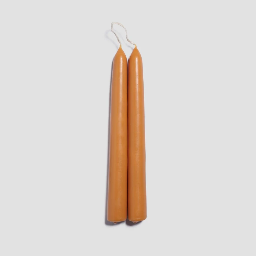 "Piglet in Bed 2-Pack Beeswax Dinner Candles – Natural Groundnut Scented"