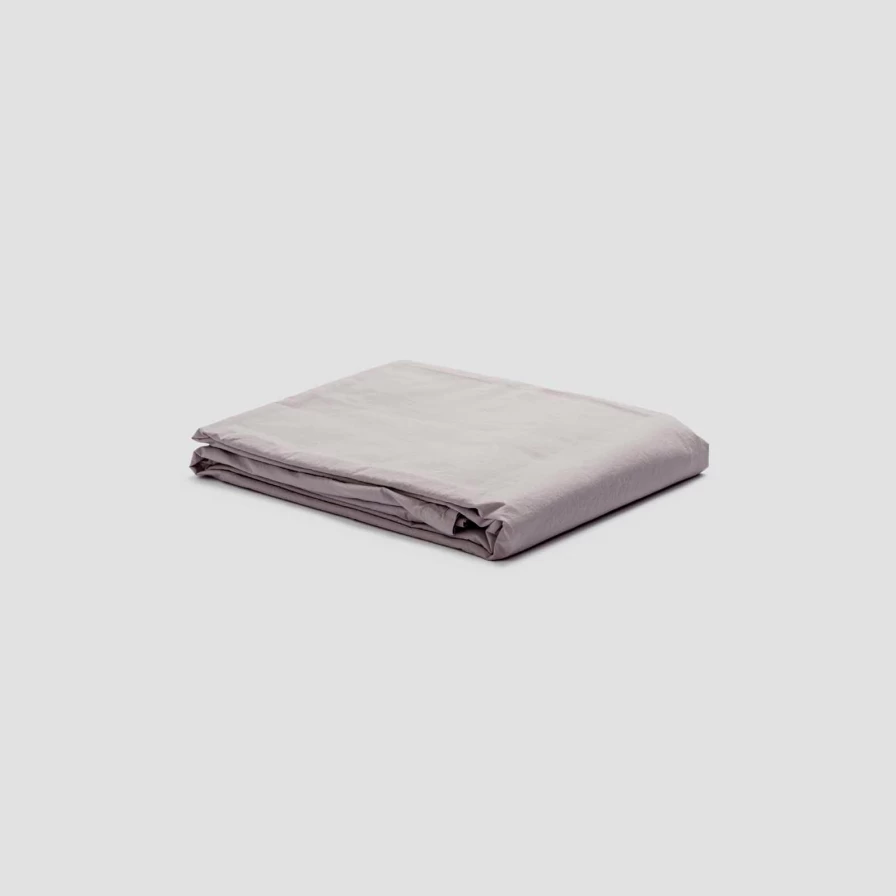 Piglet in Bed Stone Washed 100% Organic Cotton Percale Duvet Cover Set - Breathable & Washed for Softness