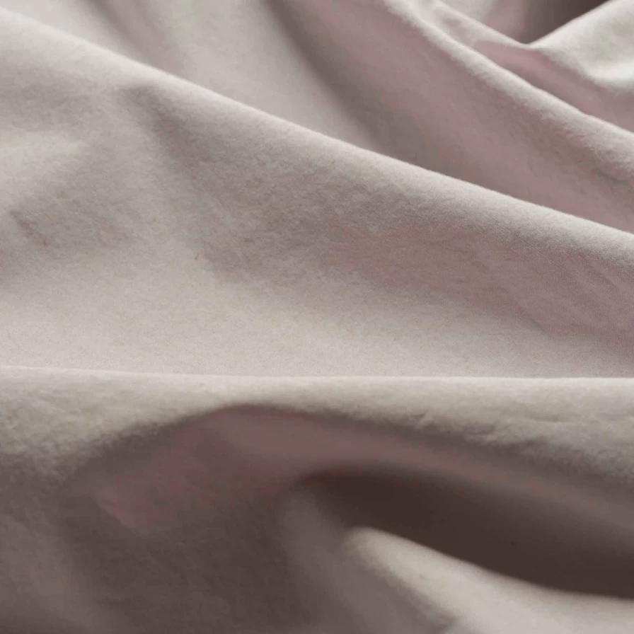 Piglet in Bed Stone Washed 100% Organic Cotton Percale Duvet Cover Set - Breathable & Washed for Softness