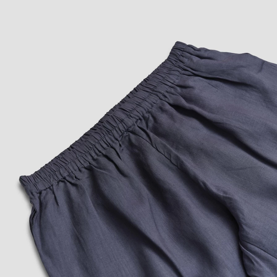 Piglet in Bed Men's Blueberry Linen Pajama Pants - Soft & Breathable Sleepwear