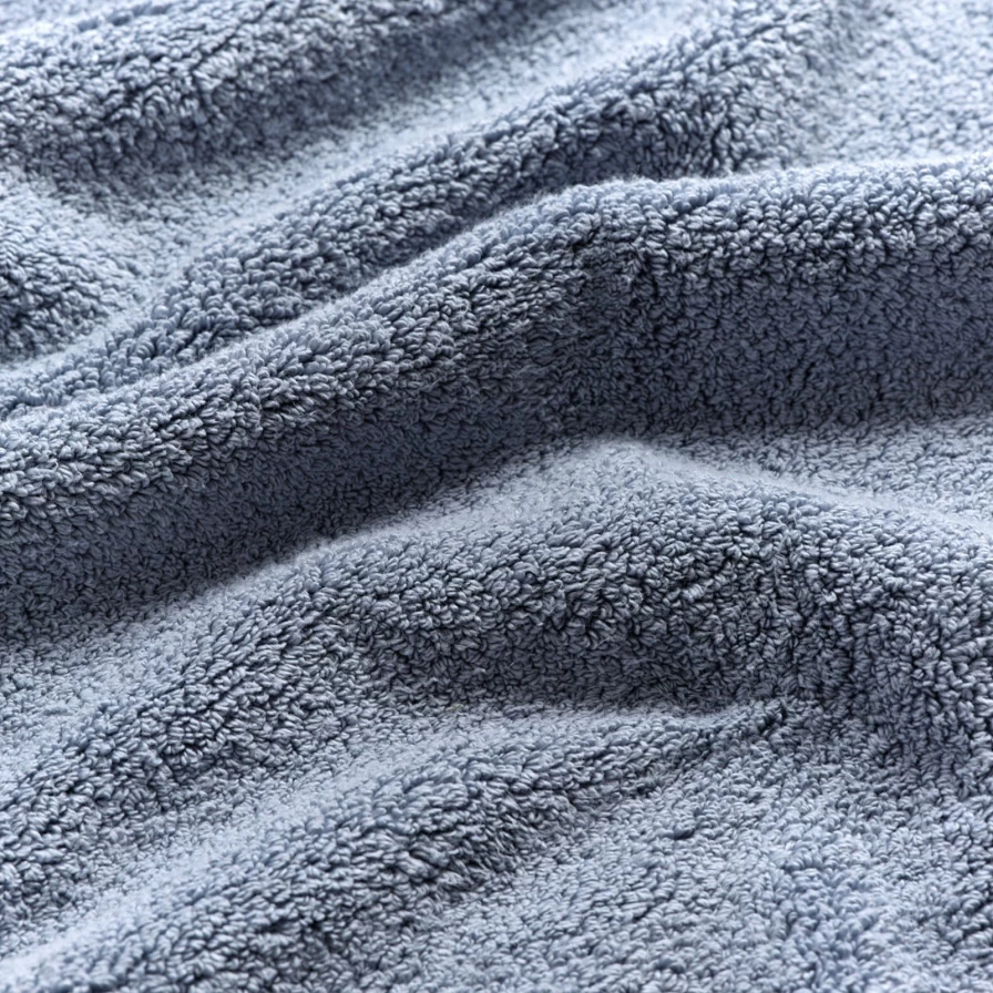 Piglet in Bed Organic Cotton Warm Blue Face Cloth for Gentle Skincare & Cleansing