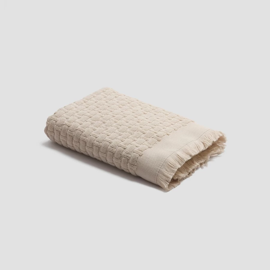Piglet in Bed Organic Cotton Bath Towel - Soft Birch Basketweave Design - Eco-Friendly Luxury Towels