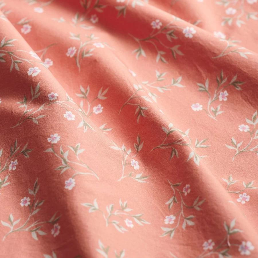 Piglet in Bed Organic Cotton Apricot Floral Pillowcase Set - 2 Pack