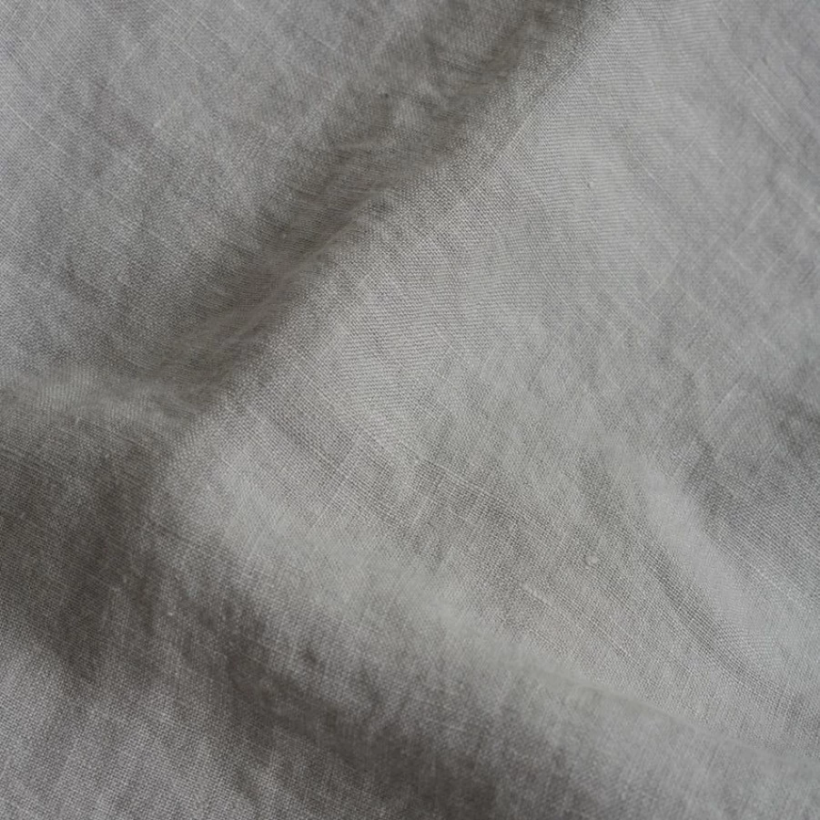 Piglet in Bed Dove Grey Linen Pillowcase Pair - 100% Organic French Flax