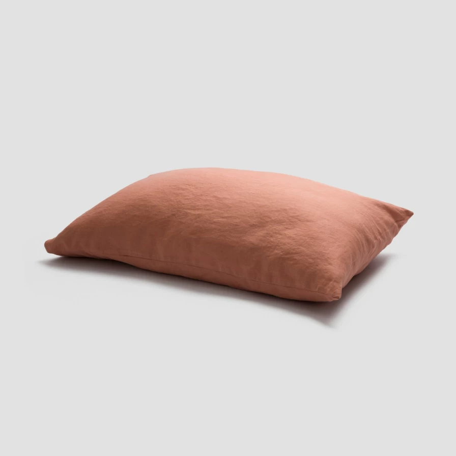 Piglet in Bed Organic Linen Pillowcase Set - Breathable & Hypoallergenic Bedding (Pair)