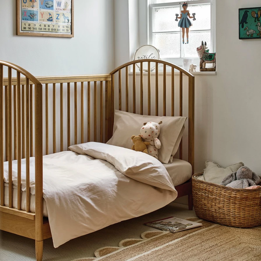 Piglet in Bed Kids Cotton Parchment Bedding Set | Soft & Comfortable Nursery Bedding