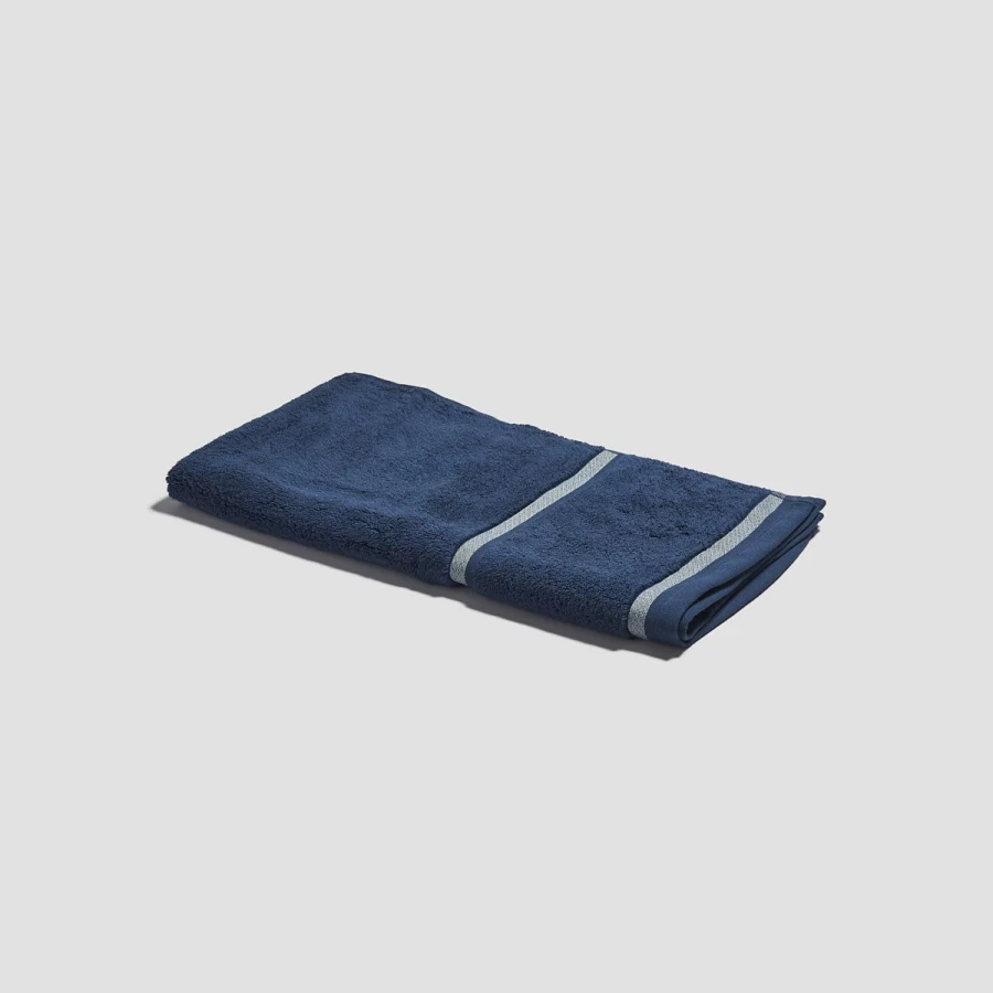 "Piglet in Bed Moonlit Blue Organic Cotton Hand Towel – Soft & Absorbent Bath Towel"