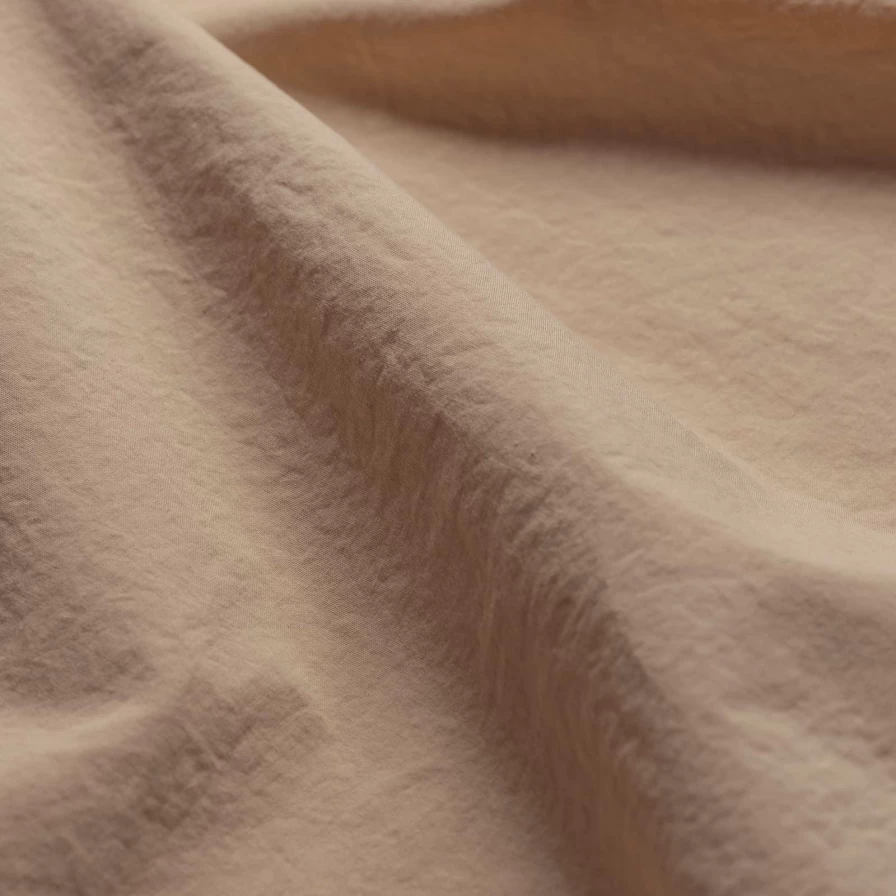 Piglet in Bed Washed Cotton Percale Flat Sheet - Cafe Au Lait Luxury Bedding