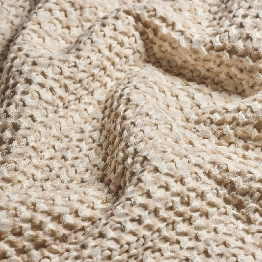 "Piglet in Bed Oat Milk Textured Waffle Throw Blanket - Soft & Cozy Sustainable Bedding"