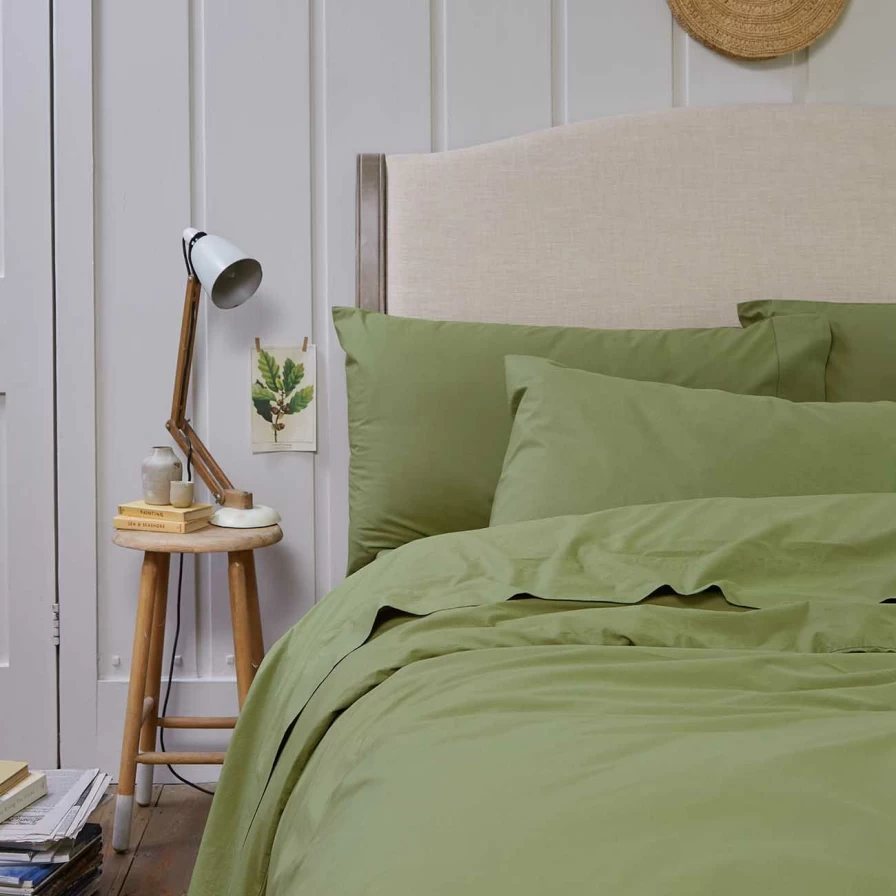 Piglet in Bed Washed Cotton Percale Pillowcase Pair - Soft & Breathable Bedding