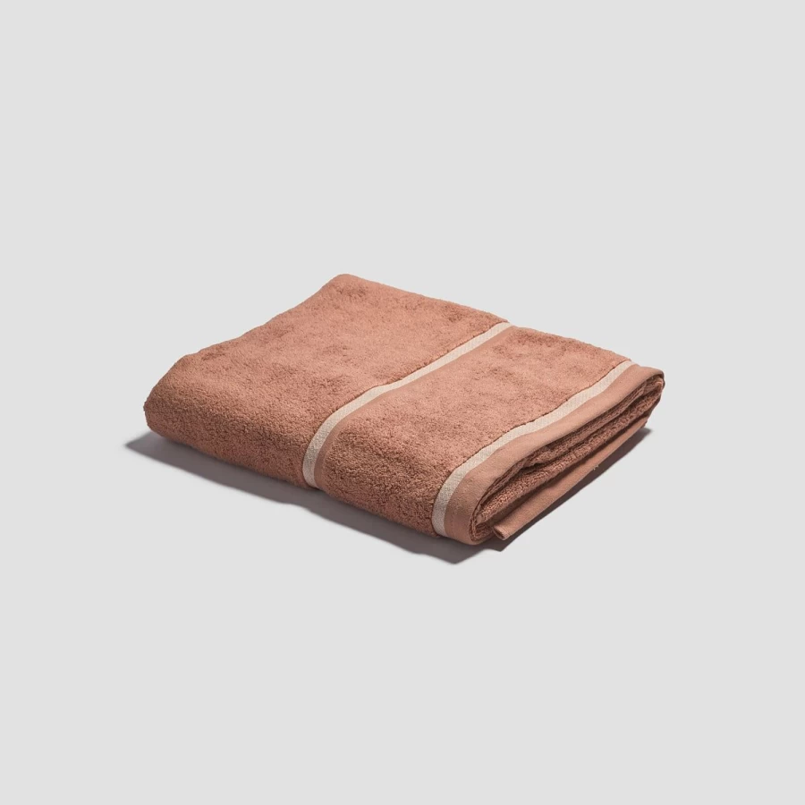 Piglet in Bed Organic Cotton Warm Clay Bath Sheet – Luxurious Eco-Friendly Towel for Spa & Home