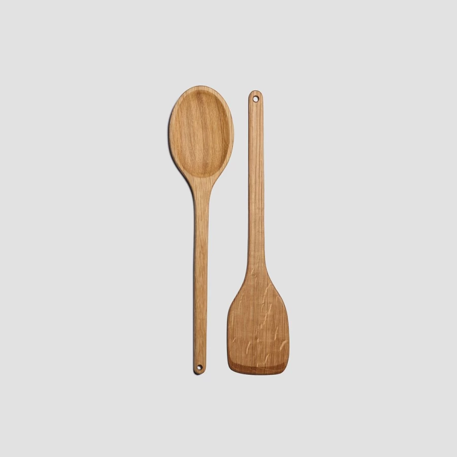 Piglet in Bed Wooden Spatula & Spoon Set – Fryth Collection – Eco-Friendly Kitchen Utensils