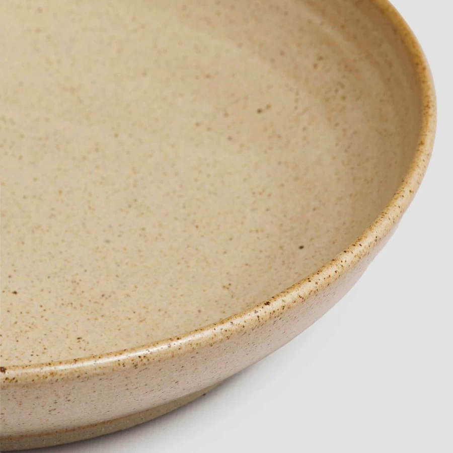 Piglet in Bed Handmade Sand Pottery Dinner Bowl - Rustic West-Inspired Tableware for Modern Dining