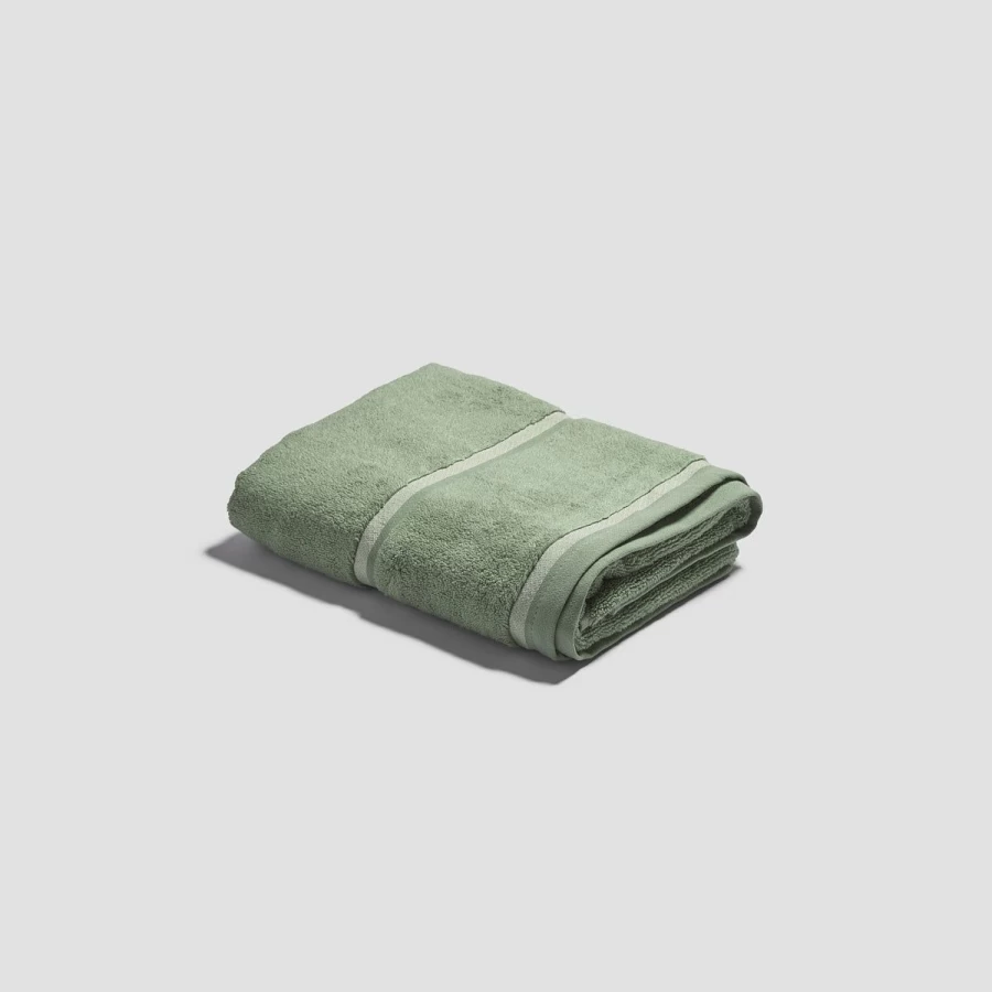 Piglet in Bed Organic Cotton Meadow Green Bath Towel – Soft, Eco-Friendly & Luxurious