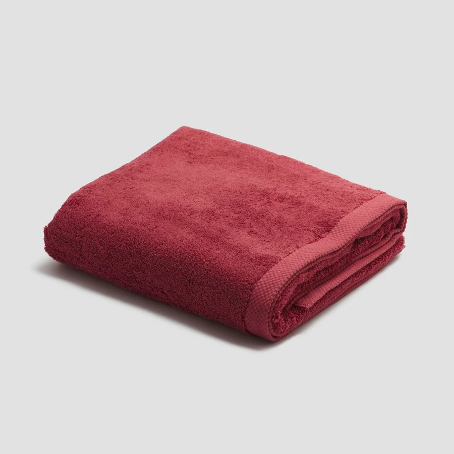 Piglet in Bed 100% Organic Cotton Mineral Red Bath Sheet – Eco-Friendly & Super Absorbent