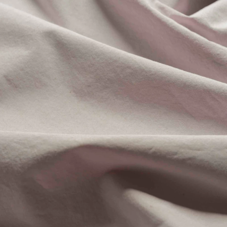 Piglet in Bed Stone Washed 100% Organic Cotton Percale Fitted Sheet – Hypoallergenic & Breathable