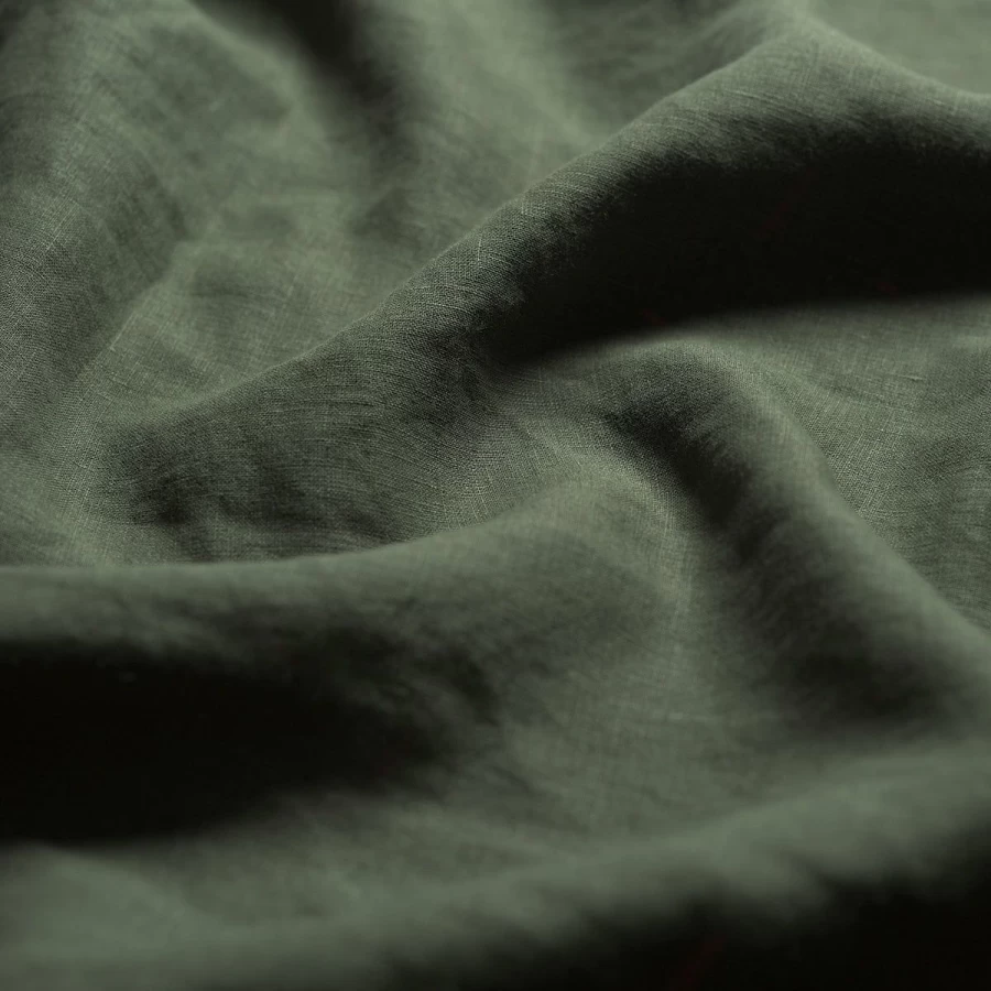 Piglet in Bed Fern Green 100% Linen Duvet Cover Set - Organic, Breathable & Sustainable Bedding