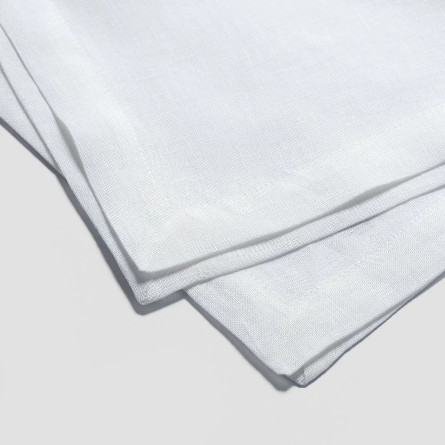 Piglet in Bed Premium White Linen Tablecloth – Organic Cotton Dining Table Cover