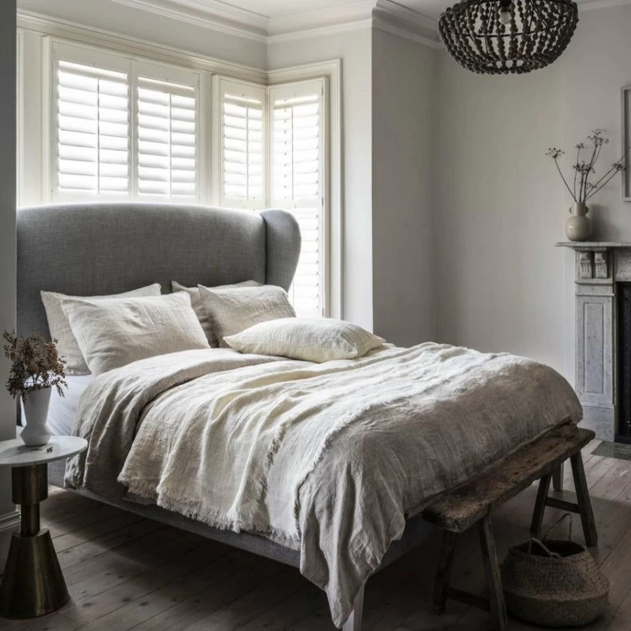Piglet in Bed 100% Organic Oatmeal Linen Duvet Cover - Breathable & Sustainable Bedding