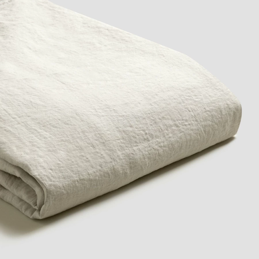 Piglet in Bed 100% Organic Oatmeal Linen Duvet Cover - Breathable & Sustainable Bedding