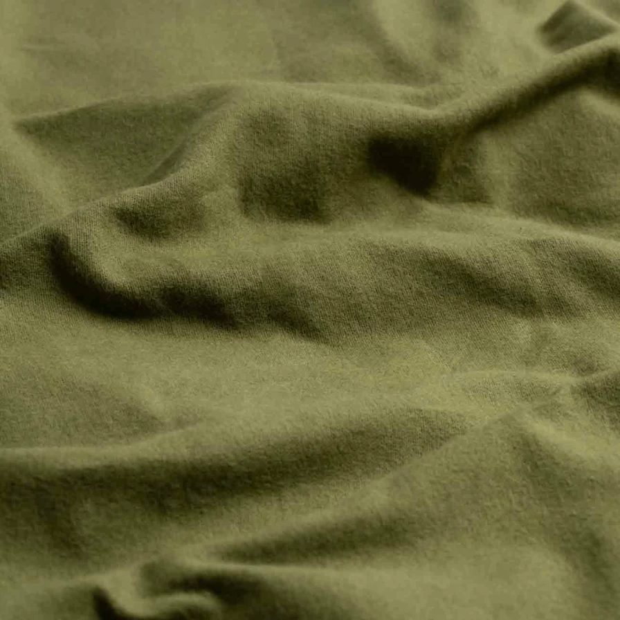 "Piglet in Bed Olive Green Brushed Cotton Flat Sheet – Soft & Sustainable Bedding"