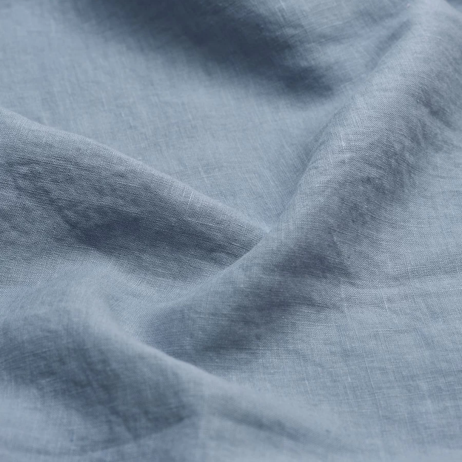 Piglet in Bed Dusk Blue Linen Pillowcase Set of 2 - 100% Organic French Flax