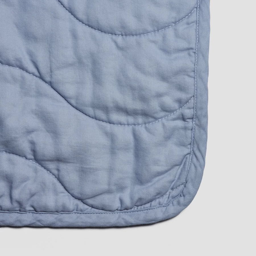 Piglet in Bed Blue Cotton Flannel Sham Pair - Cozy Warm Pillowcases for Bedding