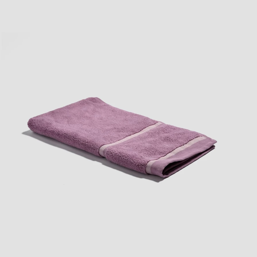 Piglet in Bed Organic Cotton Orchid Hand Towel – Soft, Absorbent & Eco-Friendly Bathroom Towel