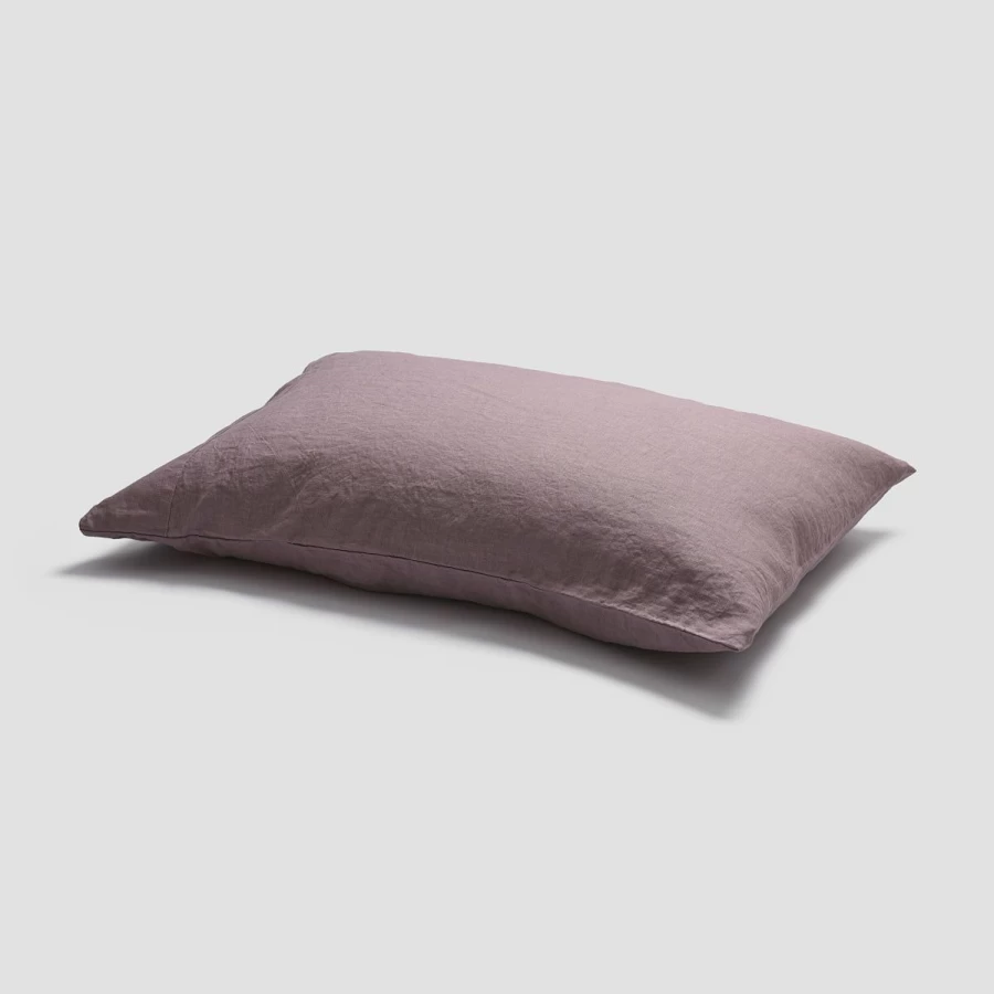 Piglet in Bed 100% Organic Linen Elderberry Pillowcases Set of 2 - Breathable & Hypoallergenic