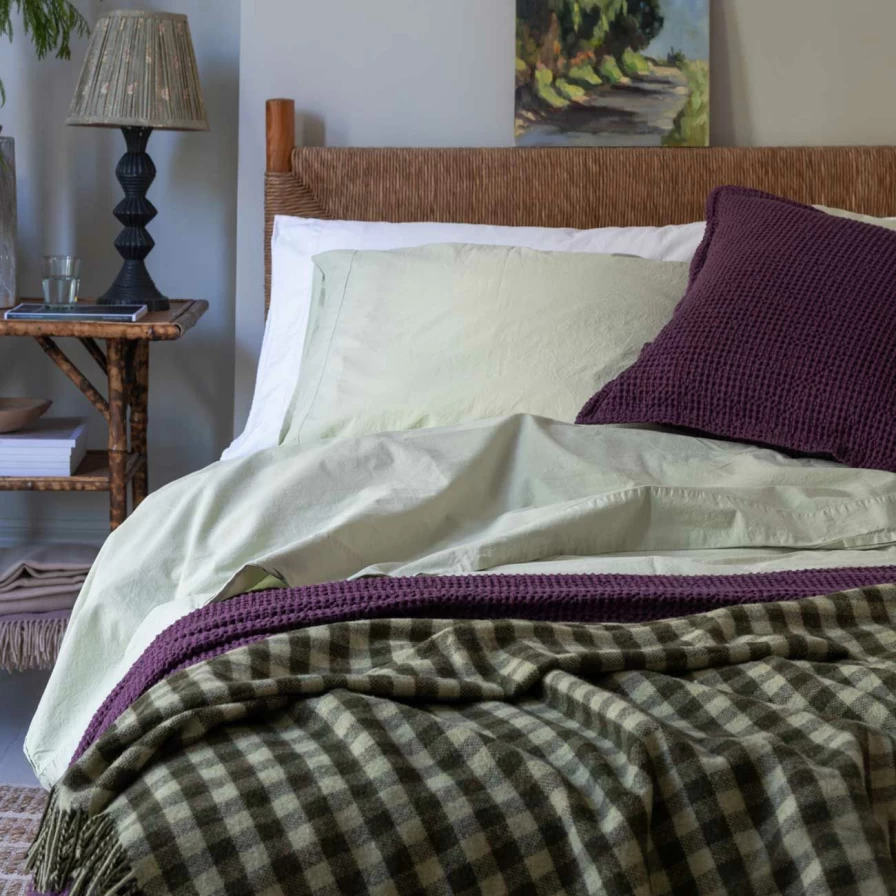 Piglet in Bed 100% Washed Cotton Percale Flat Sheet – Premium Soft & Breathable Bedding