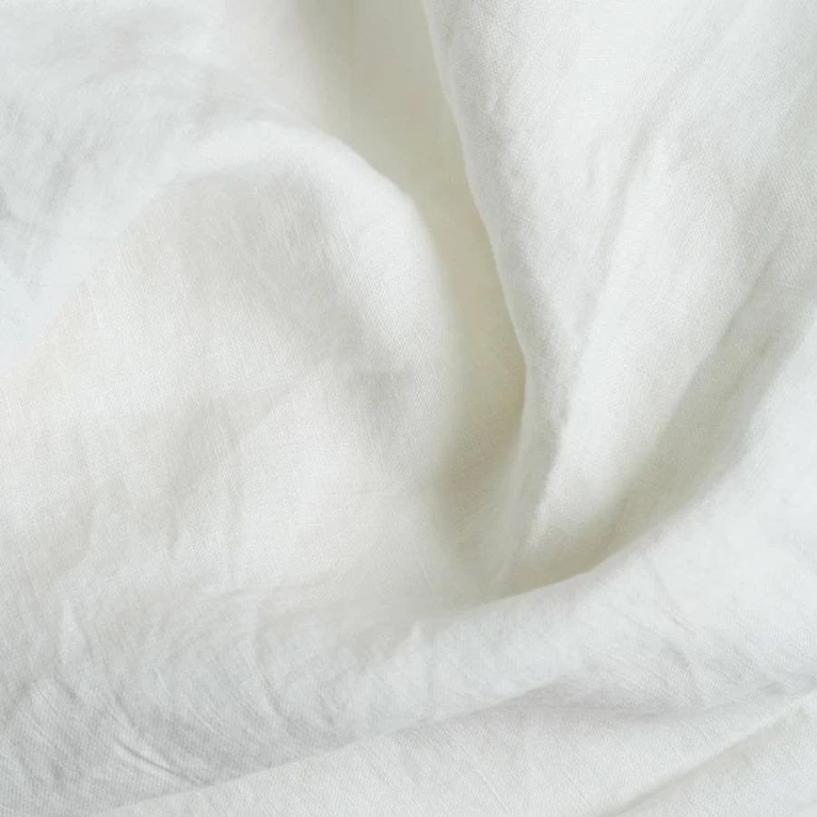 Piglet in Bed White Linen Pillowcases Set of 2 - Organic Cotton Pillow Covers for Bedding