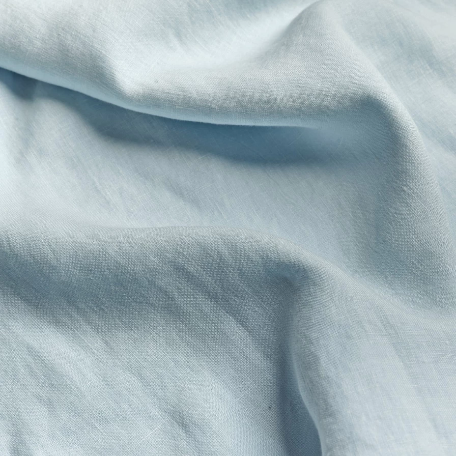 Piglet in Bed Lake Blue 100% Linen Flat Sheet – Premium Soft Washed Bedding