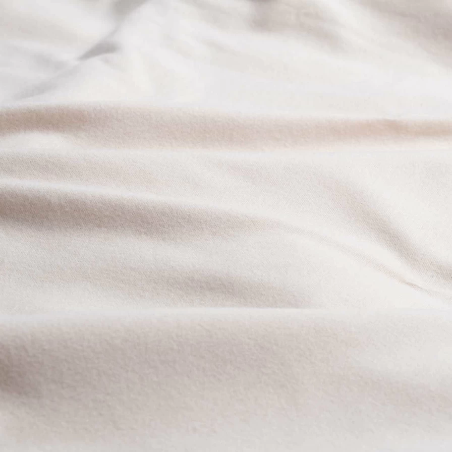 Piglet in Bed Alabaster Brushed Cotton Fitted Sheet - Soft Luxurious Bedding